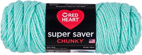 Red Heart Super Saver Chunky Yarn-Minty - Walmart.com