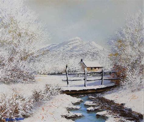 La neige, paysages contés par l'Artiste Franck Carron, l'artiste impressionniste du XXI siècle