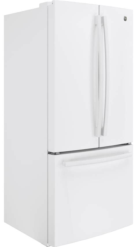 GE White Counter-Depth French Door Refrigerator (18.6 Cu. Ft.) - GWE19JGLWW | Leon's