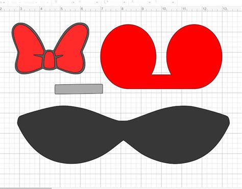 Minnie Mouse Bow Template