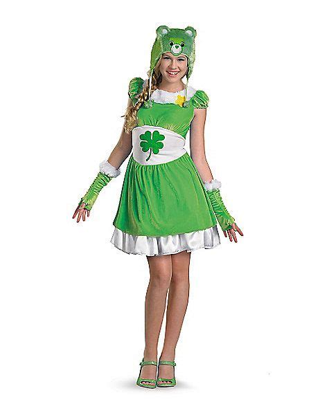 Tween Good Luck Bear Costume - Care Bears - Spirithalloween.com | Care bears halloween costume ...