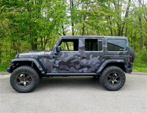 Jeep Rubicon camo wrap done by Masswraps 🔥 follow us on IG @masswraps Jeep Cars, Jeep Truck ...