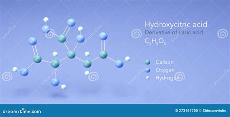 Hydroxycitric Acid Molecule, Molecular Structures, Derivative Citric ...