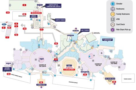 Mohegan Sun Floor Plan Map