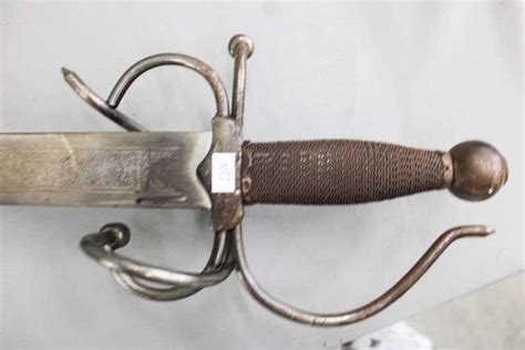 Toledo steel sword, made in Spain with twisted wire grip and wrist ...