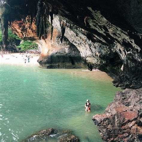 Entrance to the cave at Phra Nang Beach. | Places to visit, Time travel