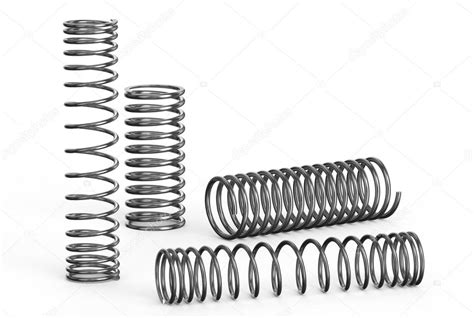 Helical coil springs Stock Photo by ©alexlmx 69139837