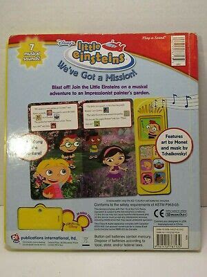 DISNEY'S LITTLE EINSTEINS We've Got A Mission Play-A-Sound Book Works! £40.50 - PicClick UK