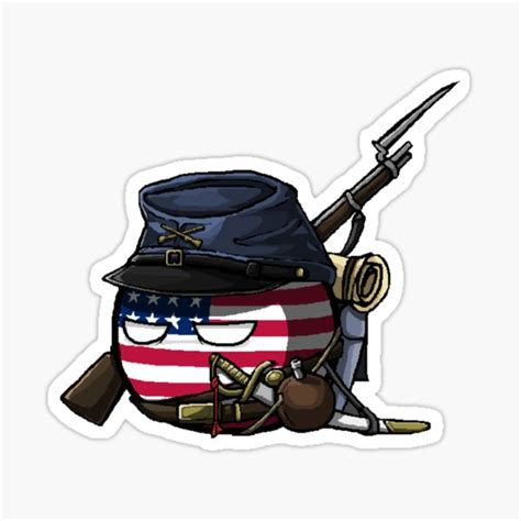 "USAball (Countryball)" Sticker by Countryball | Redbubble