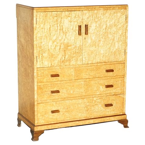 Art Deco English 1930's Figured Walnut Chest of Five Drawers at 1stDibs | 1930s chest of drawers