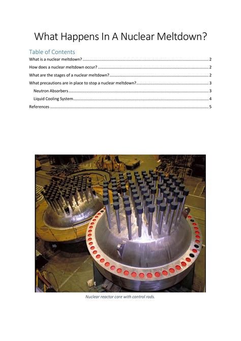 What Happens In A Nuclear Meltdown | Physics - Year 11 WACE | Thinkswap