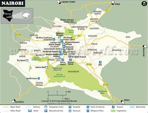 Interesting Facts About Nairobi City - Map, National Park & Weather