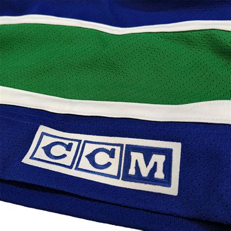 Men's Vancouver Canucks CCM Original Stick Rink logo Navy Jersey