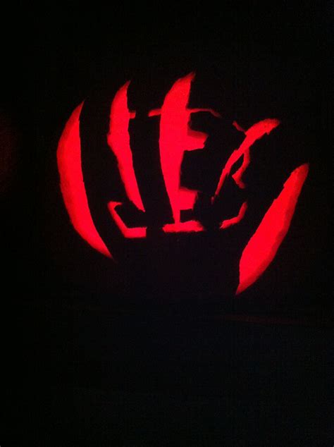 Cincinnati Bengals carved pumpkin | Pumpkin carving, Carving, Neon signs