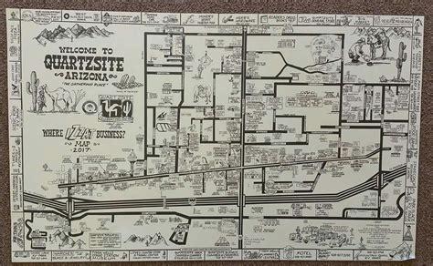 Map of Quartzsite, Arizona. | Arizona, Map, Happy campers