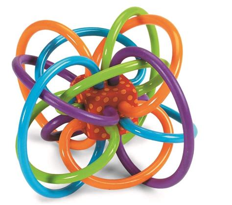 Manhattan Toy Winkel Rattle and Sensory Teether Toy | Baby ball toy ...