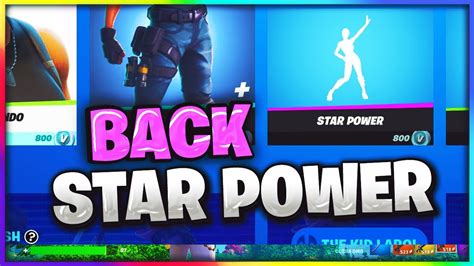 OG STAR POWER EMOTE RETURNS TO FORTNITE - YouTube