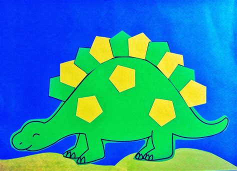 twanneke, dinosaur, shapes, pentagon shapes | Shape activities preschool, Dinosaur activities ...