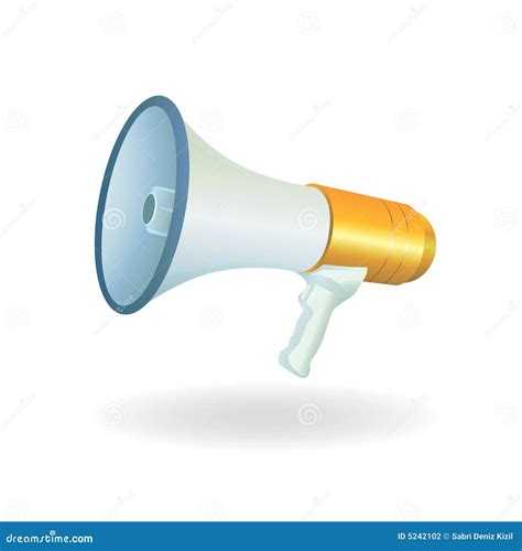 Bullhorn vector stock vector. Illustration of volume, help - 5242102