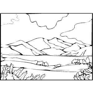 Desert Landscape Coloring Pages at GetColorings.com | Free printable ...