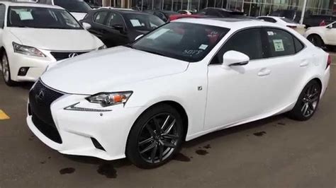 New Ultra White on Black 2015 Lexus IS 350 AWD F Sport Series 3 Review - Central Edmonton ...