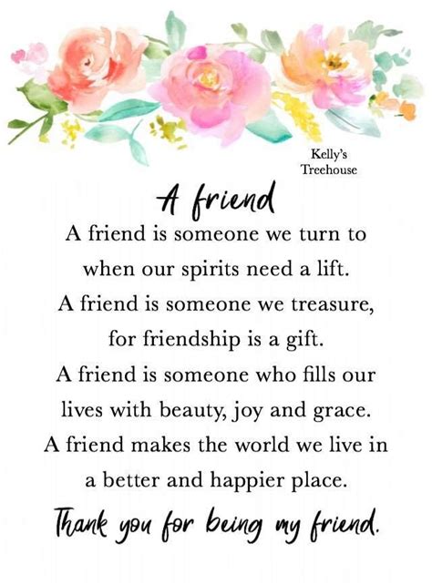 Thank You Poems For Friends - KayRa Quotes