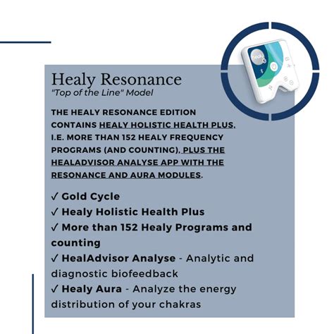 Healy Resonance - Acute Chronic and Arthritis Pain Relief - Frequency ...