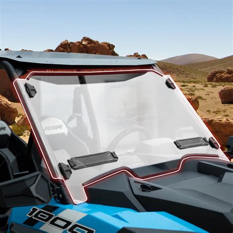 HAKA TOUGH Utv Front Full Windshield for Polaris RZR XP 1000 Hard Polycarbonate Scratch ...