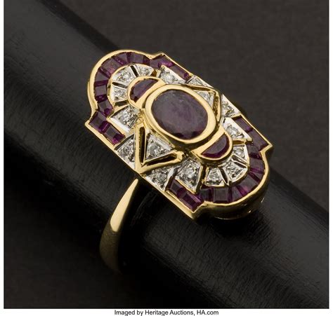 Superb Art Deco Diamond & Ruby Ring. ... Estate Jewelry Rings | Lot #74082 | Heritage Auctions