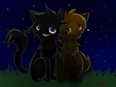 Leafpool and Crowfeather by Applemist on DeviantArt