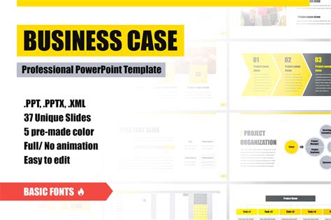 Business case template PPT for PowerPoint, Keynote and Google Slides ...