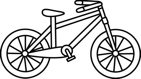 Black and White Bicycle Clip Art - Black and White Bicycle Image ...