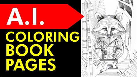 How to Create COLORING BOOK PAGES for DIGITAL DOWNLOAD Using Artificial ...