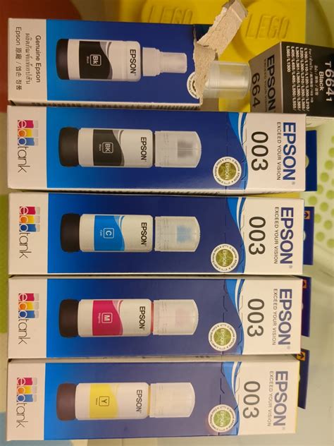 EPSON Ink bottles for Ecotank L series, Computers & Tech, Printers, Scanners & Copiers on Carousell