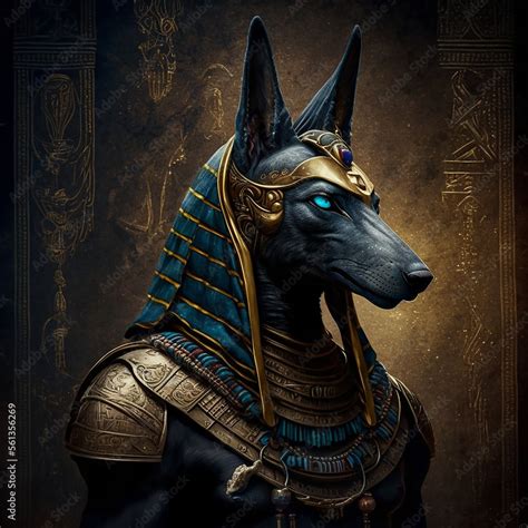 Ancient Egyptian mythology. Anubis, the ancient Egyptian mythological god. Created with ...