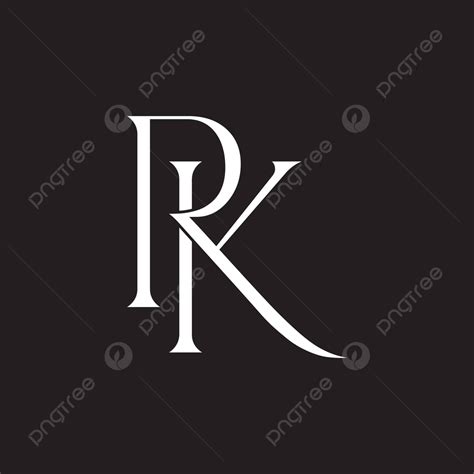 Luxury Monogram Logo For Business Illustration Rk Logo Letter Vector ...