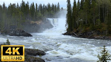 Waterfall Forms Into Raging River | Study, Relax, ASMR - YouTube