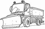 Coloring Pages Snow Plow Truck sketch template