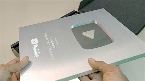 Silver Play Button Unboxing - YouTube