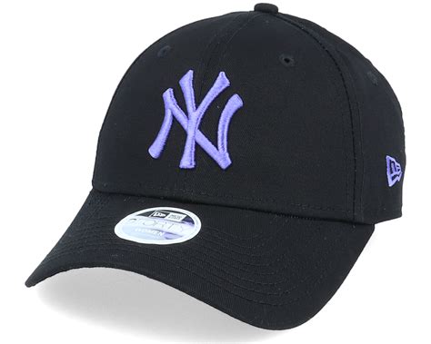 New York Yankees Womens League Essential 9Forty Black/Purple Adjustable - New Era caps ...