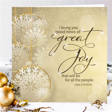 News of Great Joy Luxury Christmas Card - Just Cards Direct | Christian ...