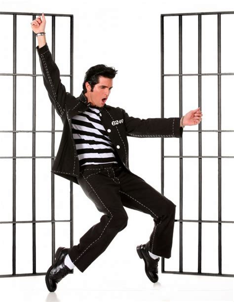 COSTUME RENTAL - D103 Elvis jailhouse rock 3pc M/l – Woodbridge Costume Rentals