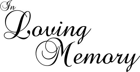 Free In Loving Memory Png Download Free In Loving Memory Png Png ...