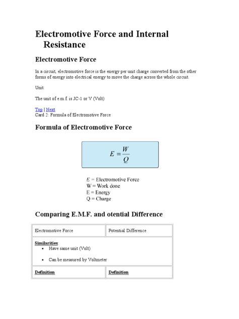 (PDF) Electromotive Force and Internal Resistance - DOKUMEN.TIPS