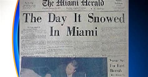 46 Years Ago: Snow In Miami - CBS Miami