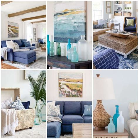 How to Create A Beach Themed Living Room On A Budget - Coastal Wandering