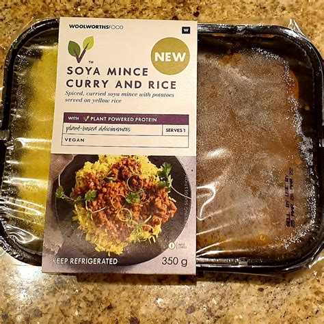 Woolworths Soya Mince Curry and Rice Reviews | abillion