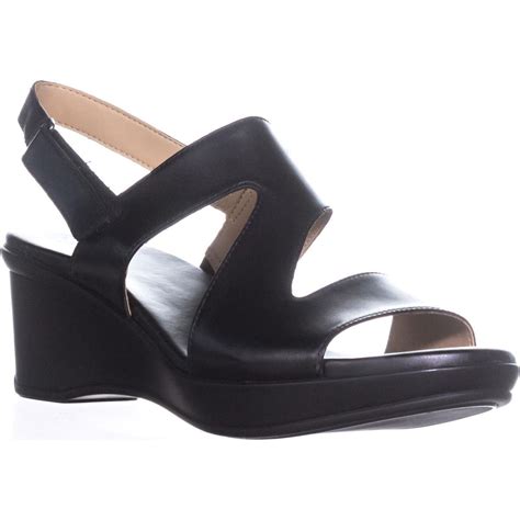 Naturalizer - Womens naturalizer Valerie Wedge Sandals, Black - Walmart.com - Walmart.com