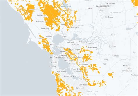 Map: Where the PG&E power outages will be to reduce California wildfire ...