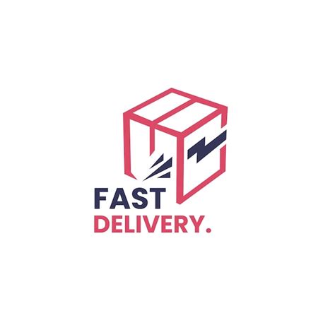 Premium Vector | Fast delivery logo template design